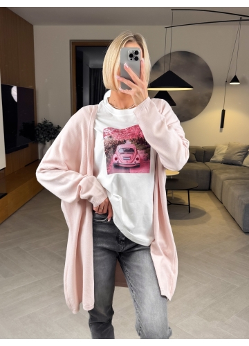 Kardigan Jasny Róż Soft 1