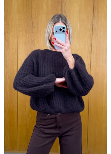 Sweter Brązowy Enni