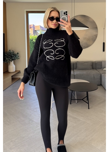 Sweter Czarny Flame