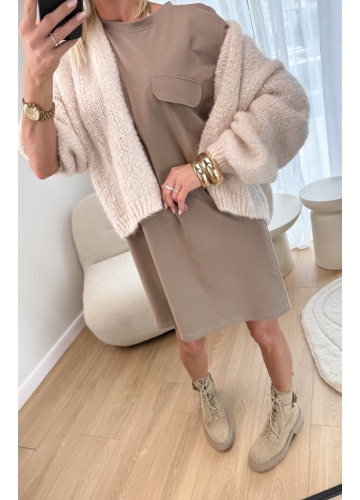 Sweter Beżowy Cardi