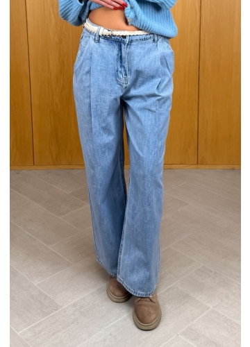 Spodnie Jeansowe Niebieskie Lan