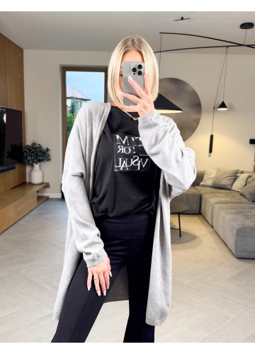 Kardigan Szary Soft