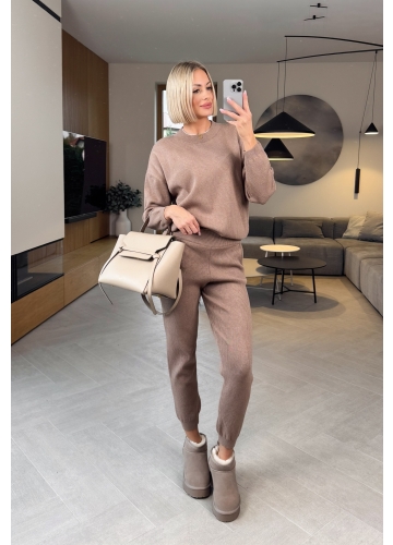 Komplet Sweterkowy Taupe Tes