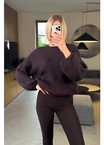 Sweter Brązowy Modi