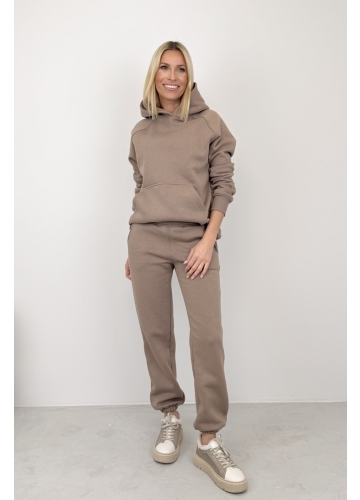 Komplet Taupe Hoodie Pump