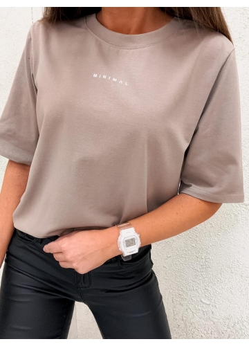 T-shirt Minimal Taupe