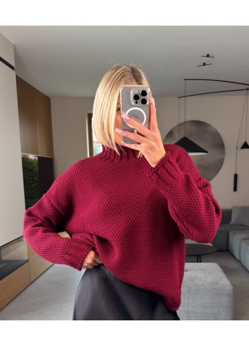 Sweter Bordowy Tirano