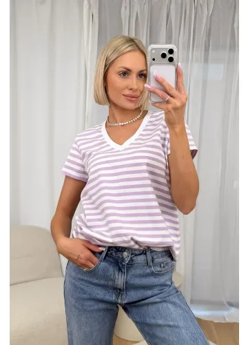 T-shirt Faye Fioletowy