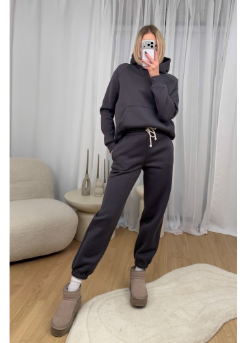 Komplet Ocieplany Grafitowy Snugly