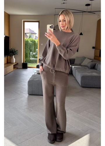Komplet Sweterkowy Taupe Evening