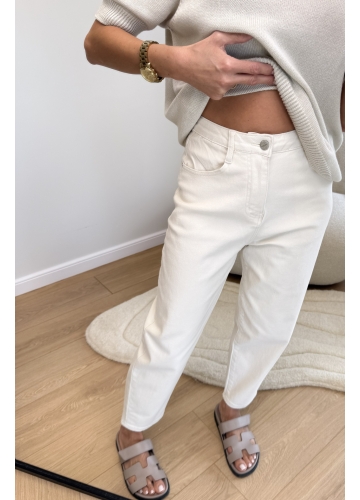 Spodnie Kremowe Skinny