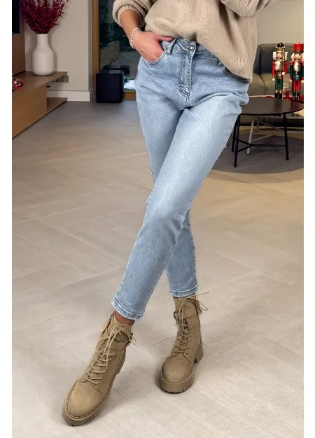 Spodnie Jeansowe Jasnoniebieskie