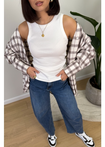 Koszulka Bokserka Kremowa Noti