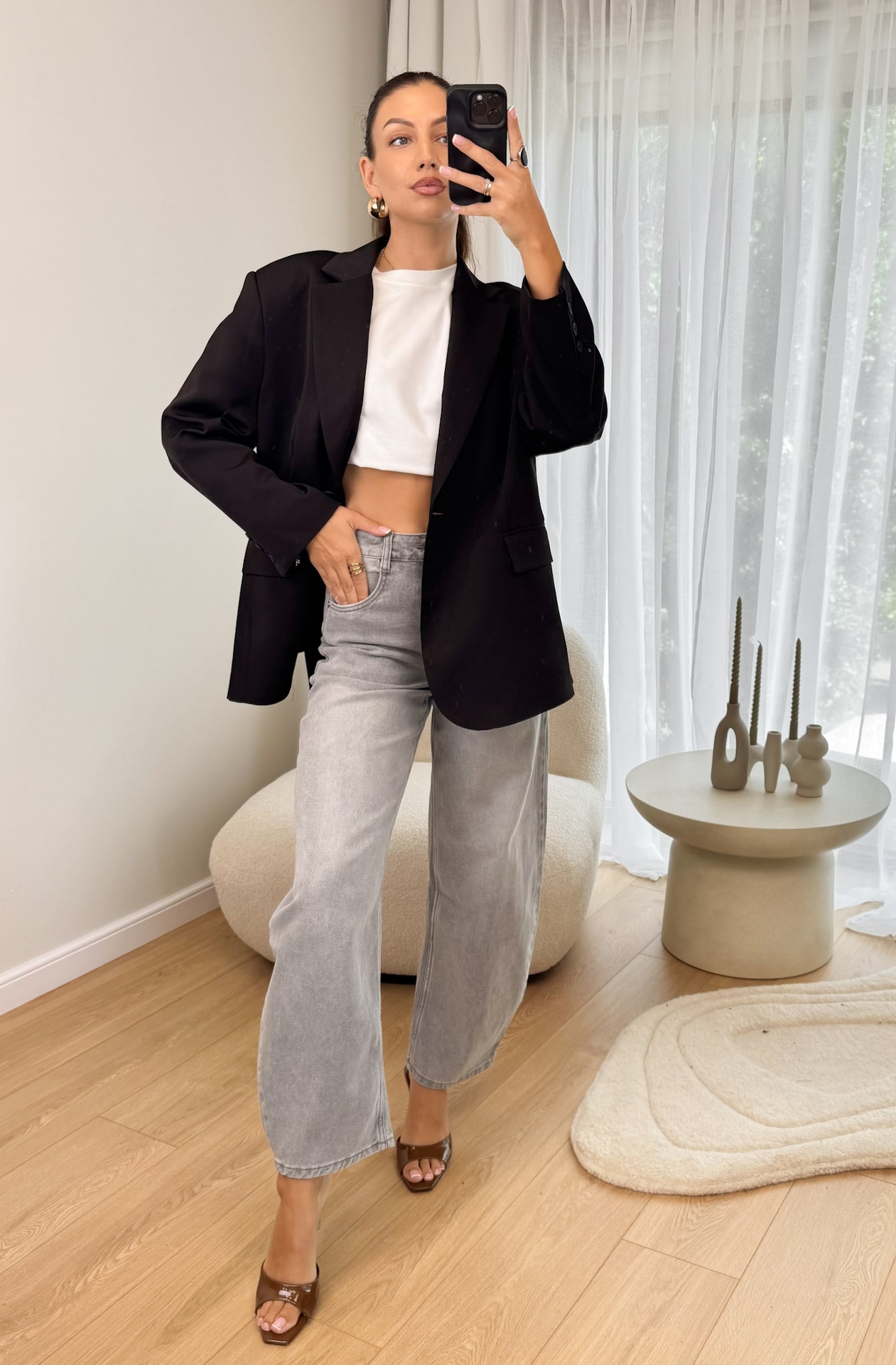 Marynarka Czarna Elle3