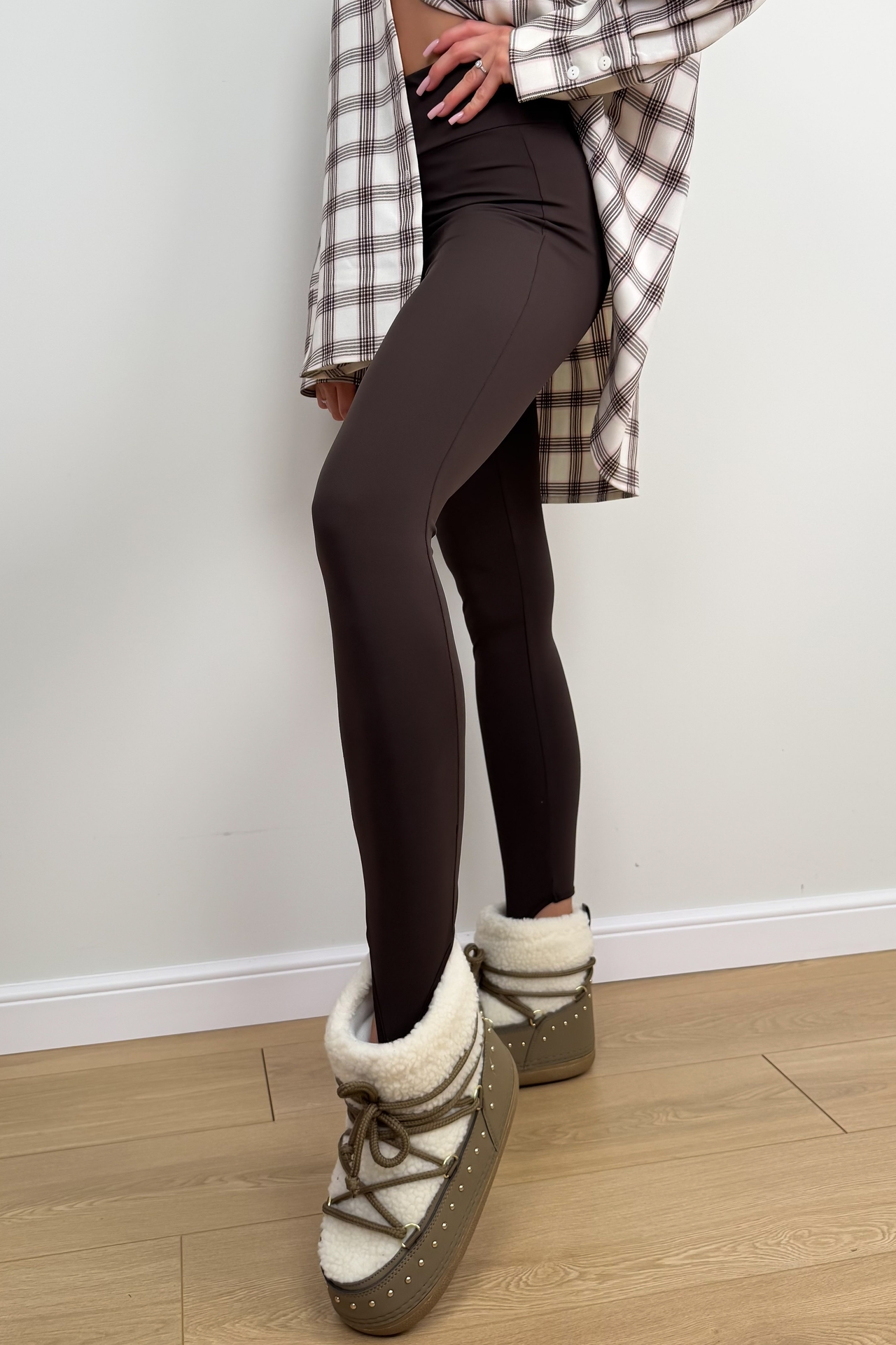 Legginsy Brązowe Gini 5