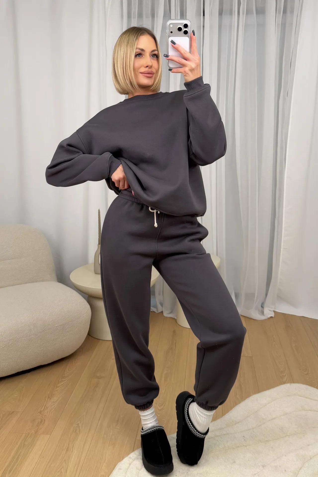 Komplet Grafitowy Ocieplany Baggy 2