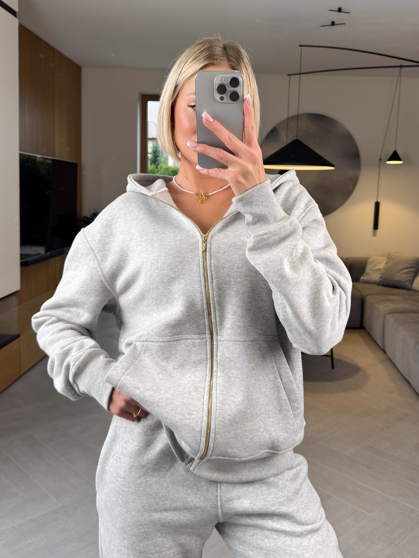 Komplet Dresowy Melanżowy Ocieplany Flow 2