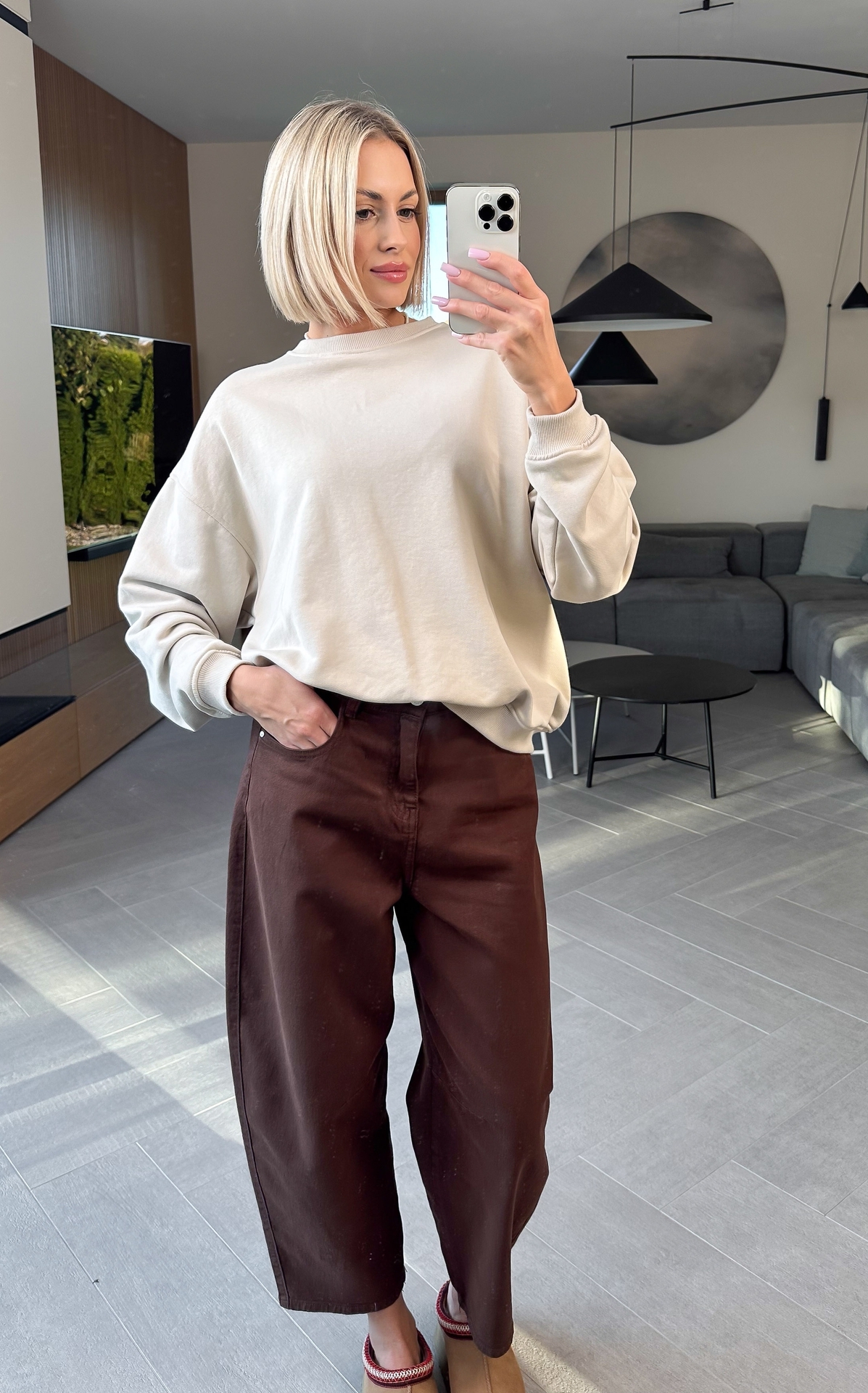 Bluza Nieocieplana Beżowa Boxy 2