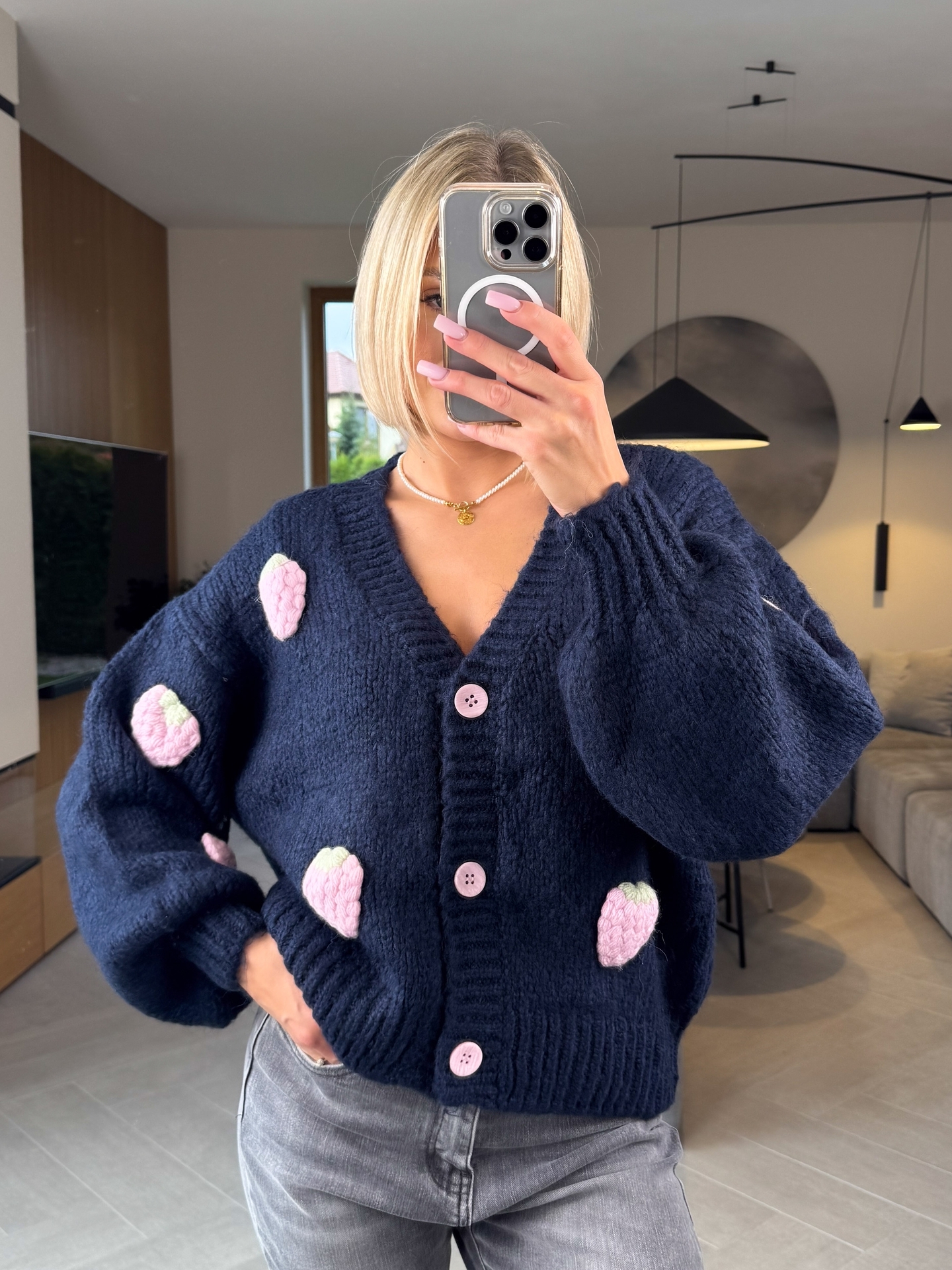 Sweter Granatowy Dalla 4