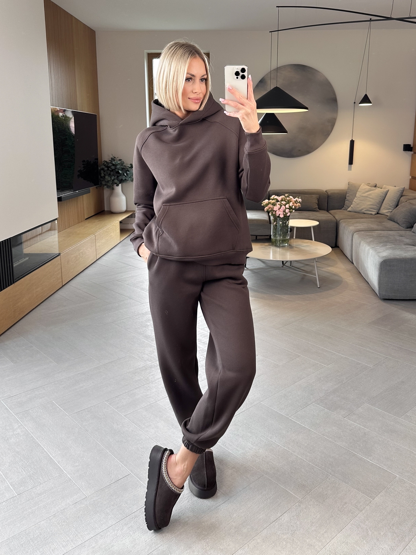 Komplet Ocieplany Brązowy Snugly 2