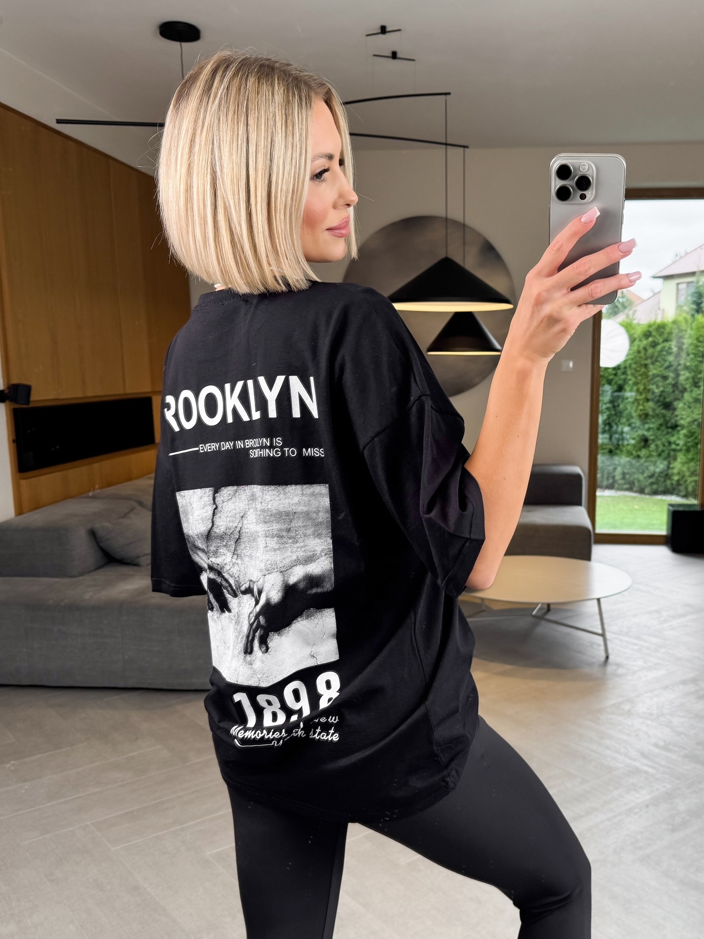 T-shirt Czarny Brooklyn 1