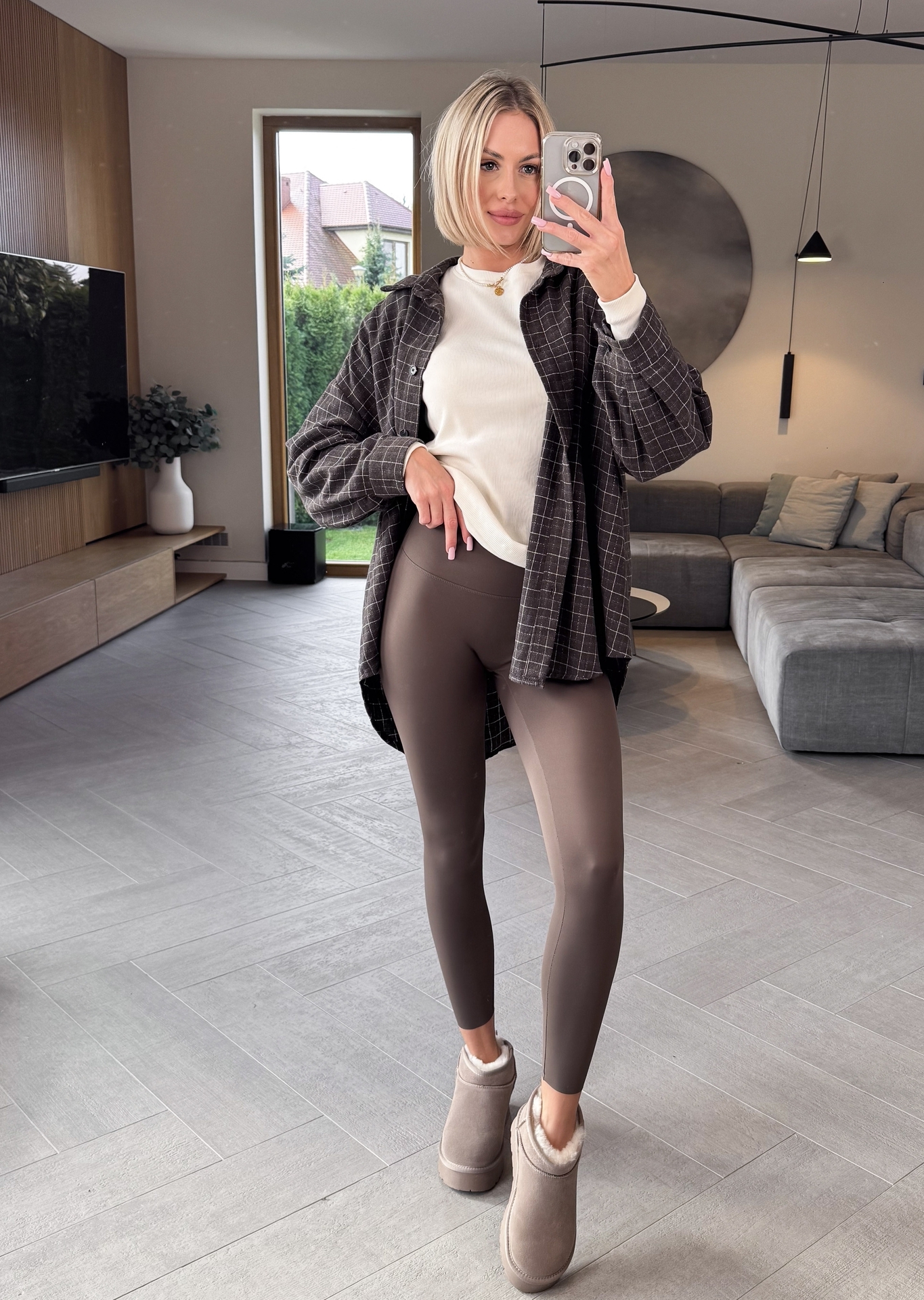 Legginsy Brązowe Comfort 5