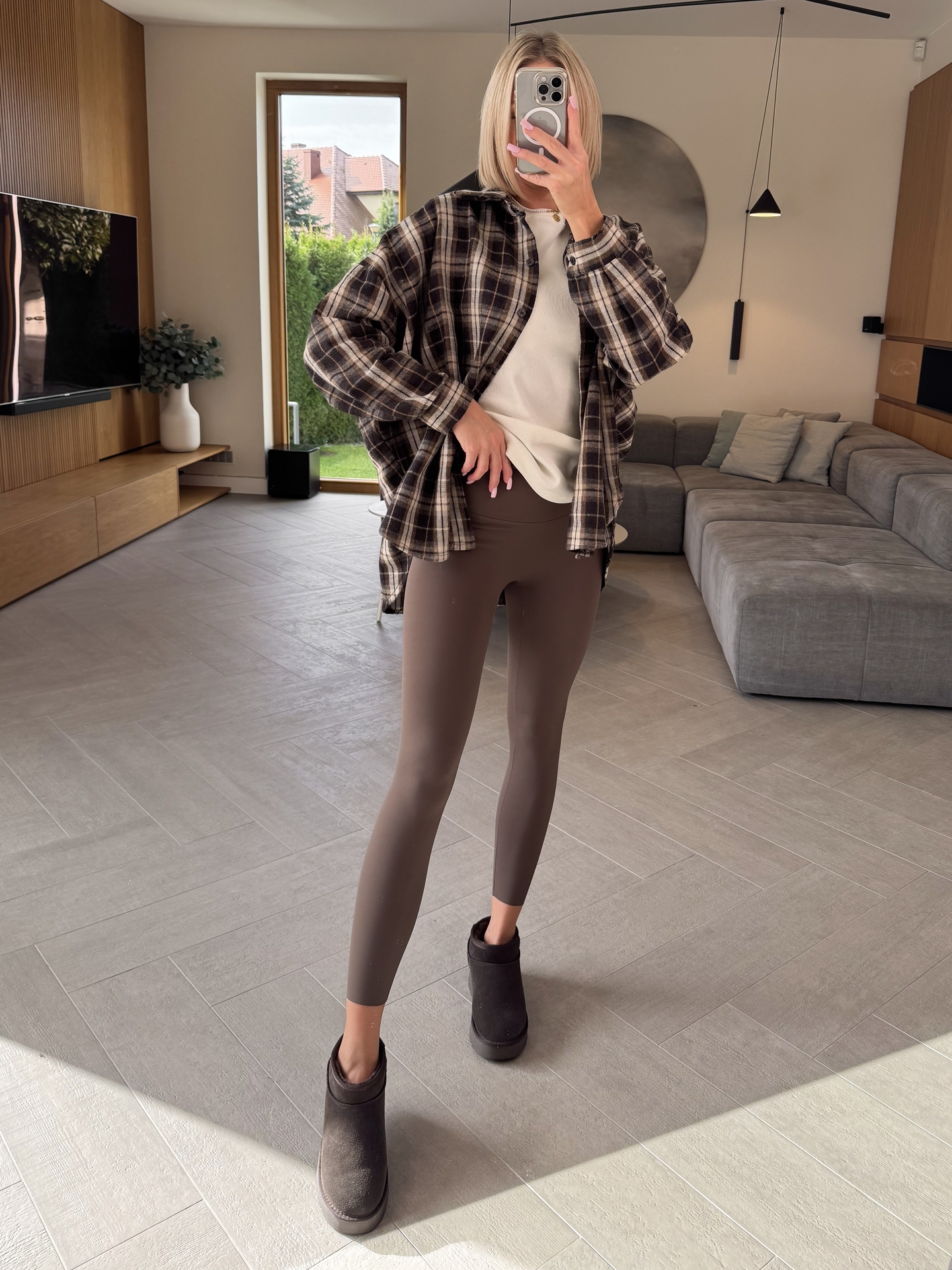 Legginsy Brązowe Comfort 3