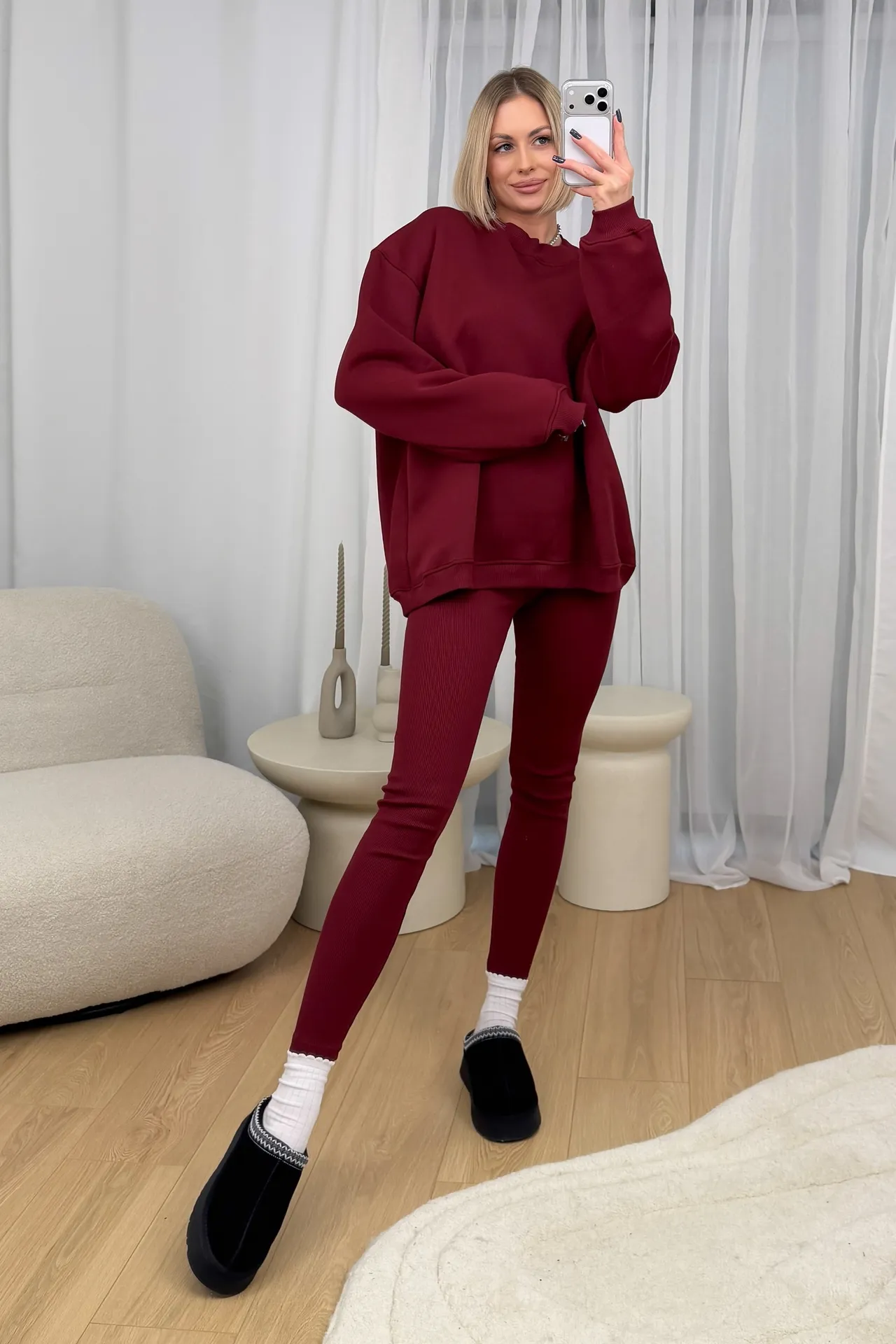 Komplet Ocieplany Bordowy Epic 5