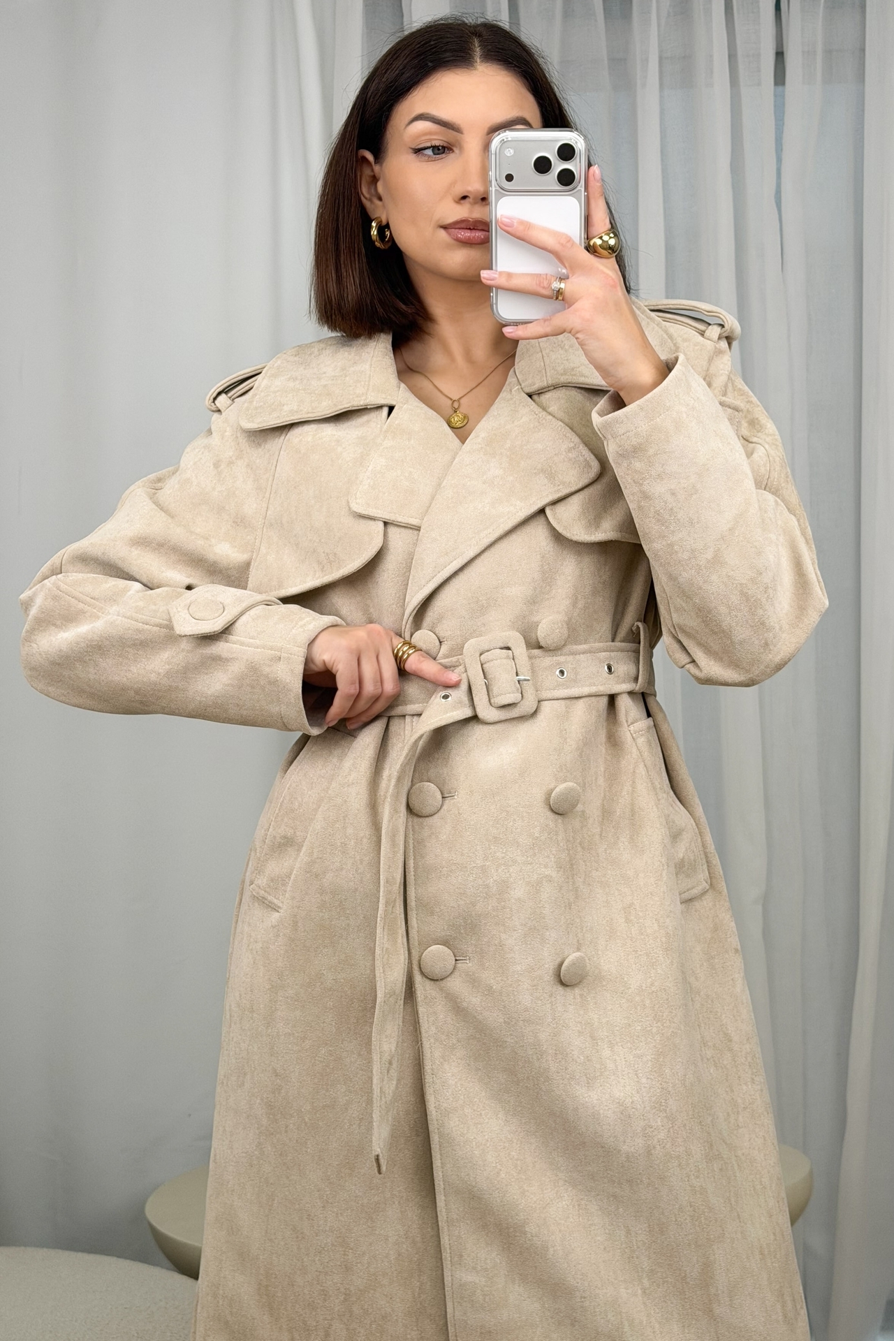 Płaszczyk Beżowy Rose 3