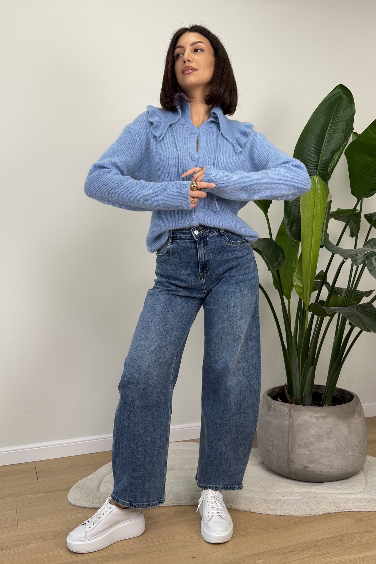 Sweter Niebieski Bianco 1