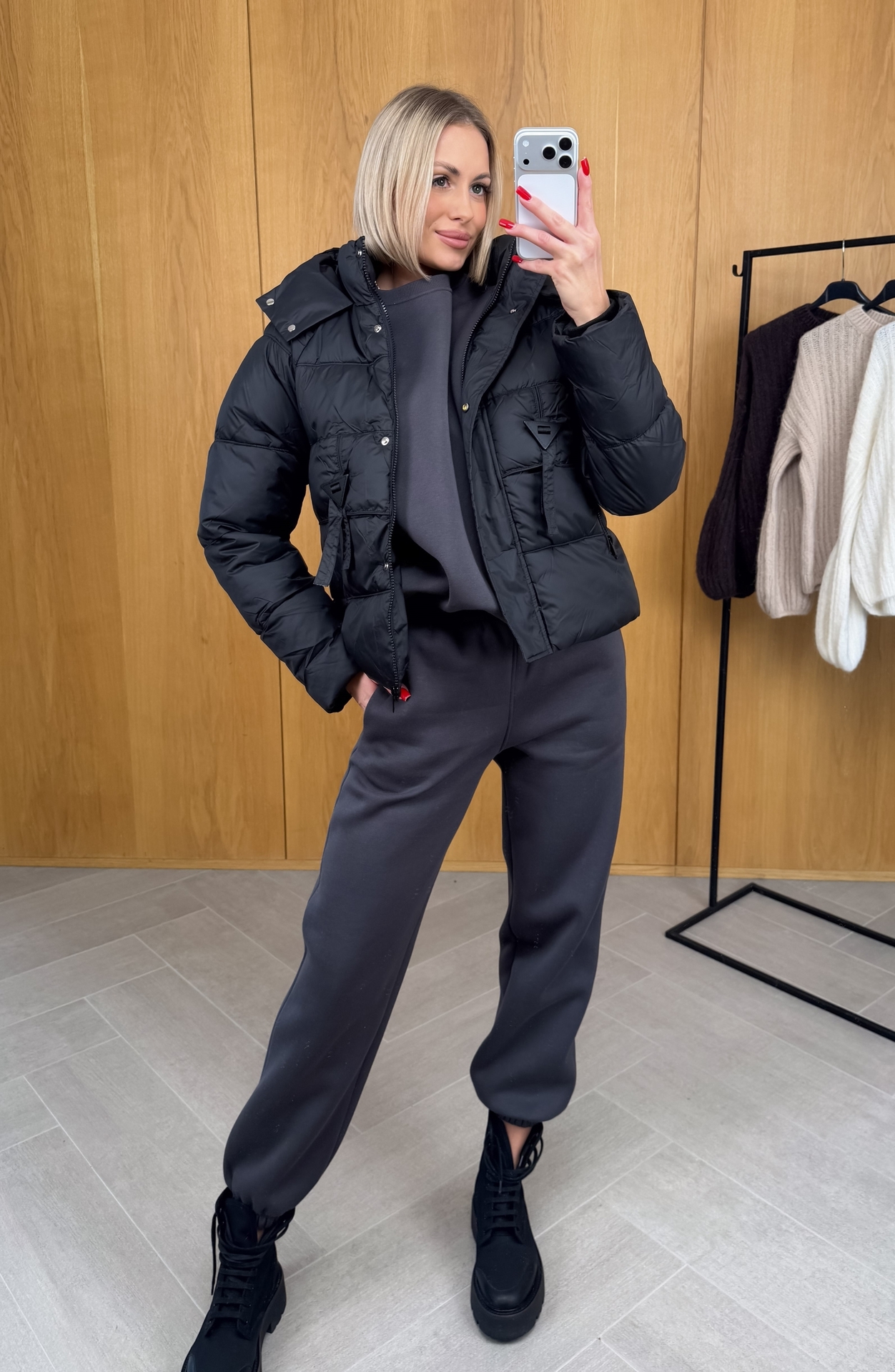 Kurtka Zimowa Czarna Softy 5