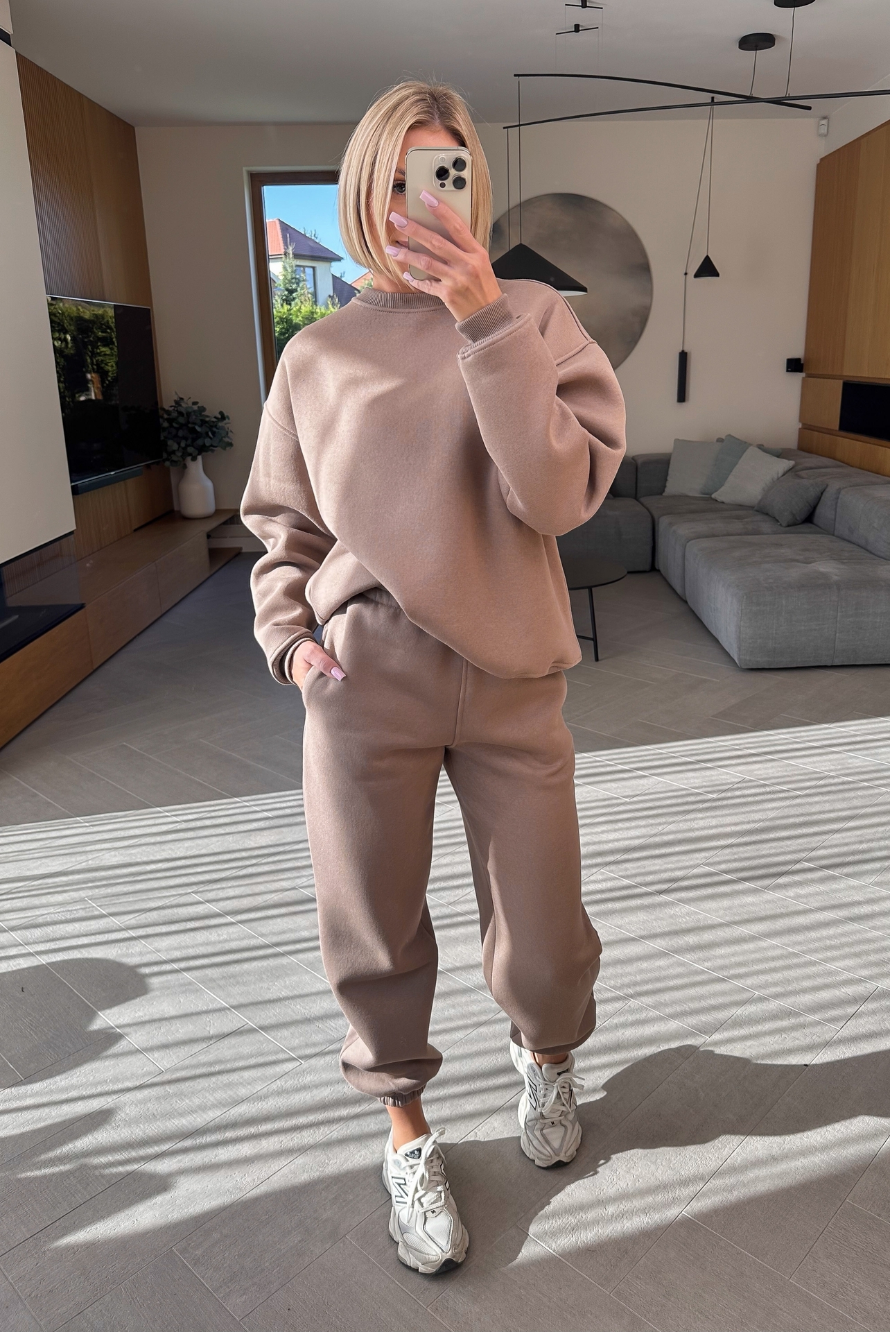 Komplet Taupe Ocieplany Baggy 1