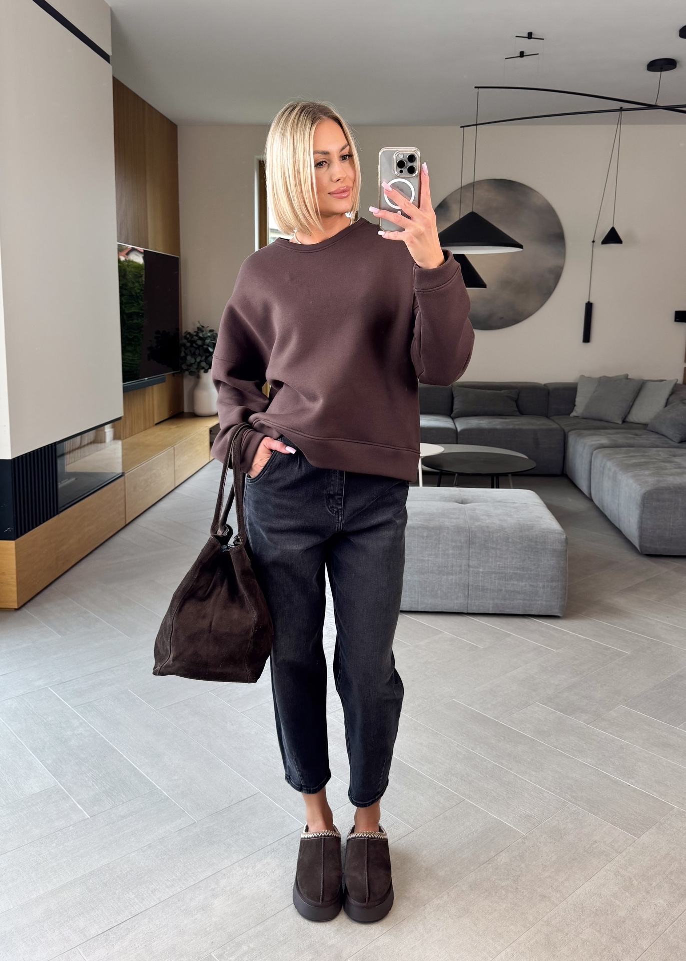 Bluza Brązowa Ocieplana Tutti 3