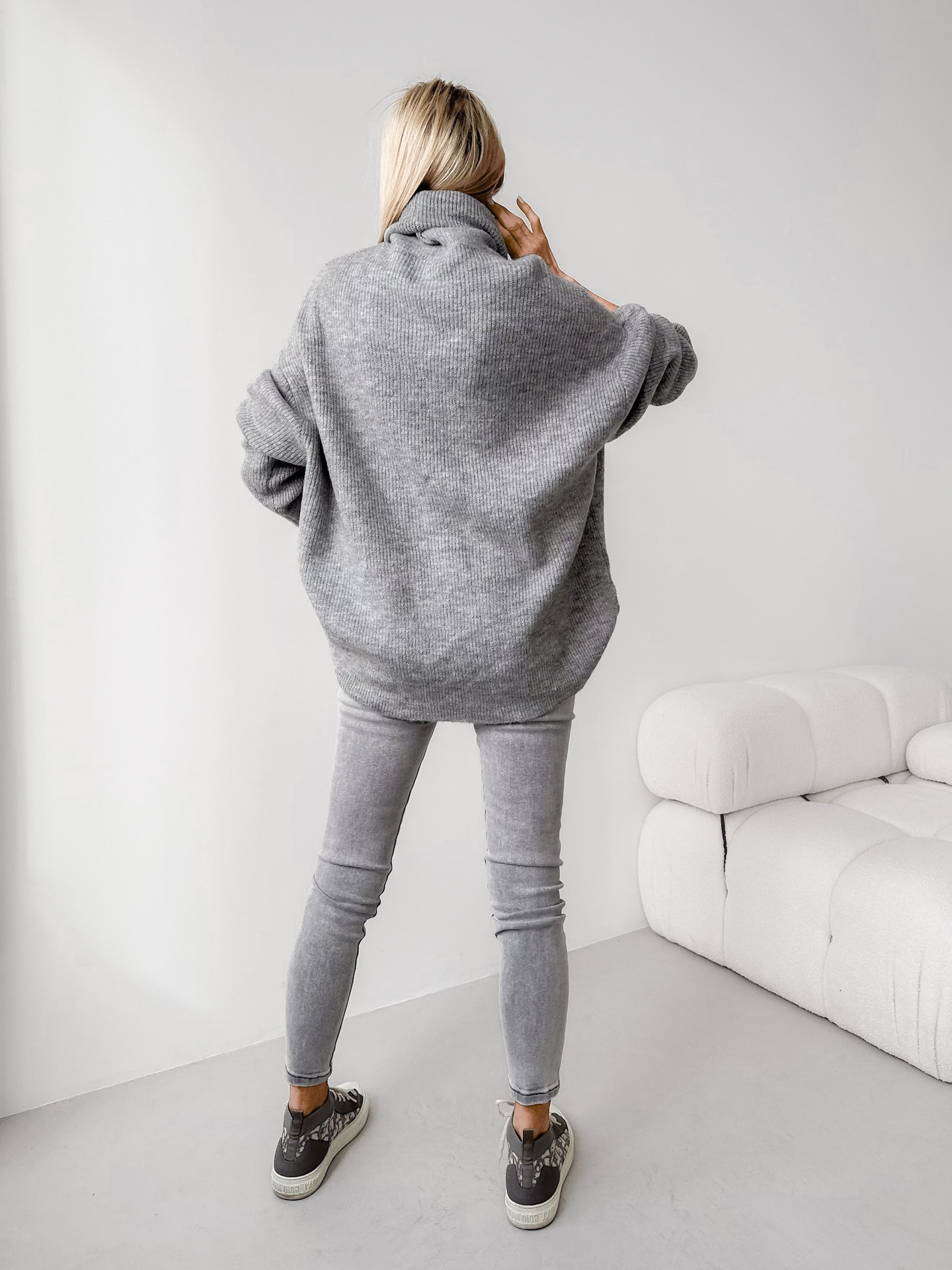 Sweter Maxi Grey