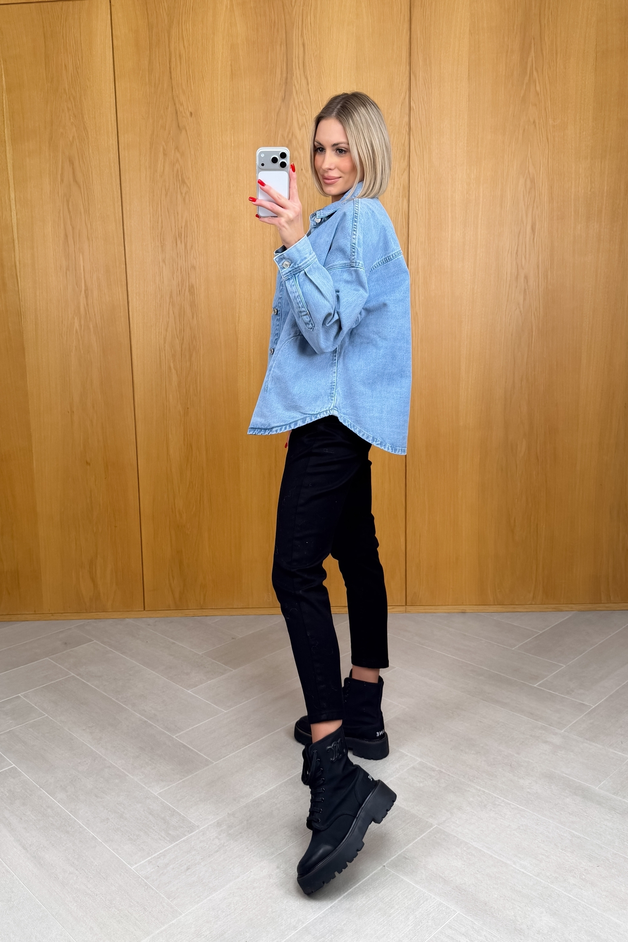 Kurtka Jeansowa Niebieska Dena 3