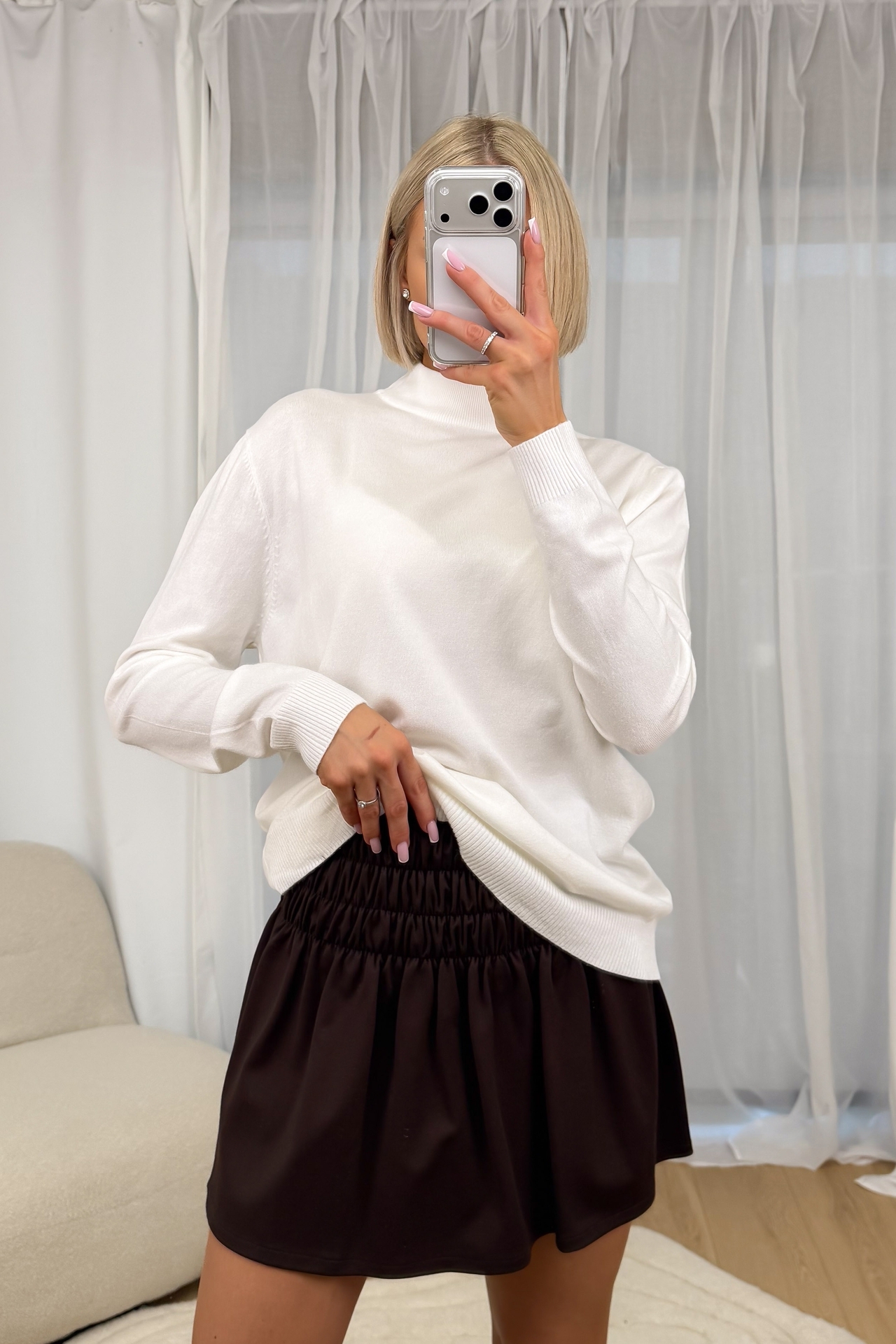 Sweter Biały Zella 3