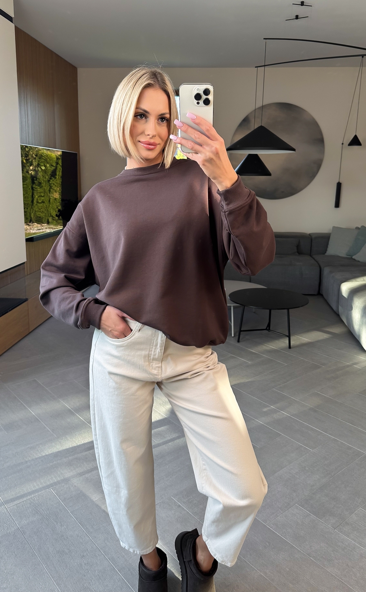 Bluza Nieocieplana Brązowa Boxy 5