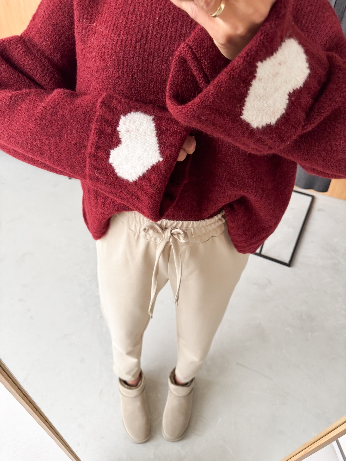 Sweter Bordowy Loro