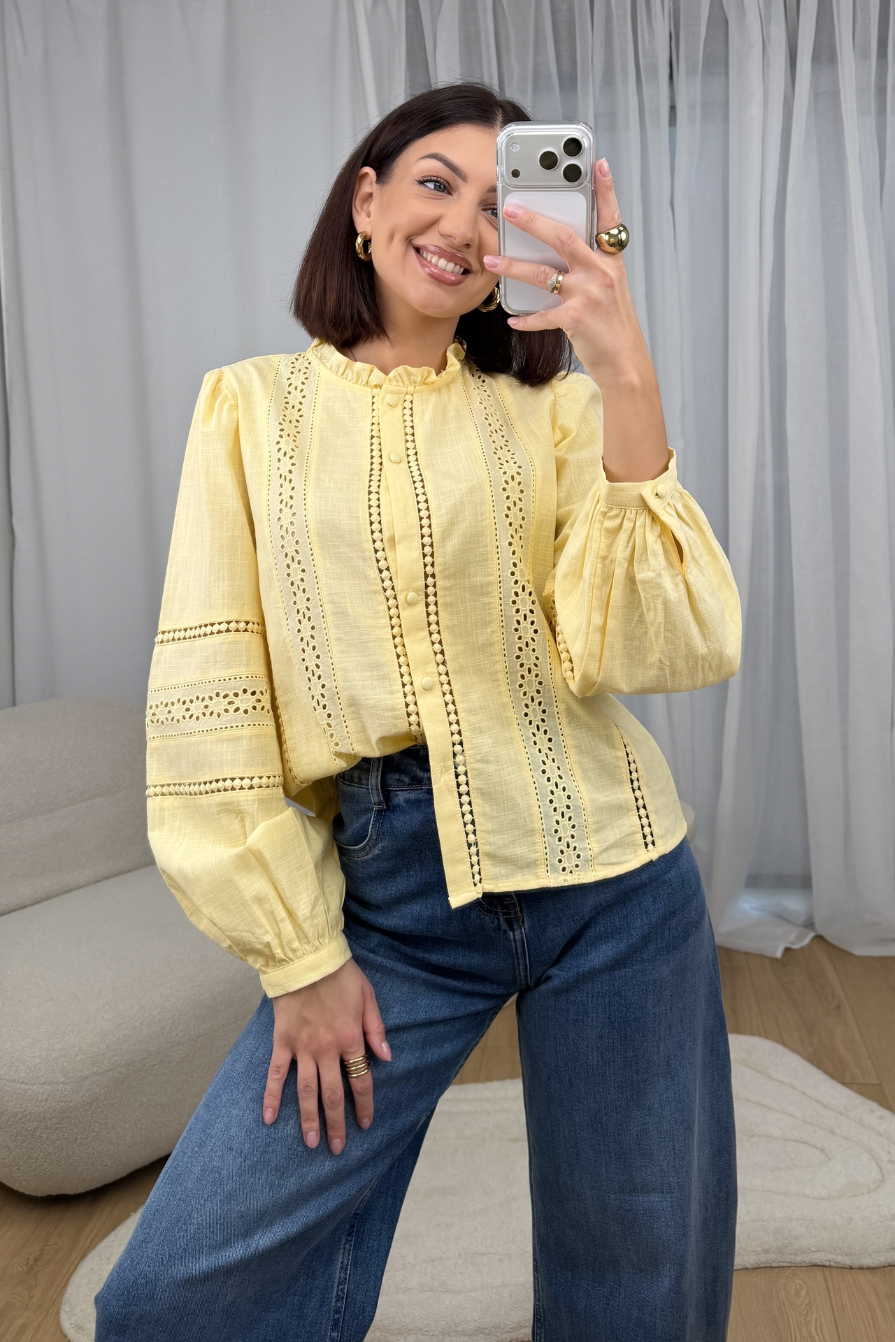 Koszula Żółta Fancy 1