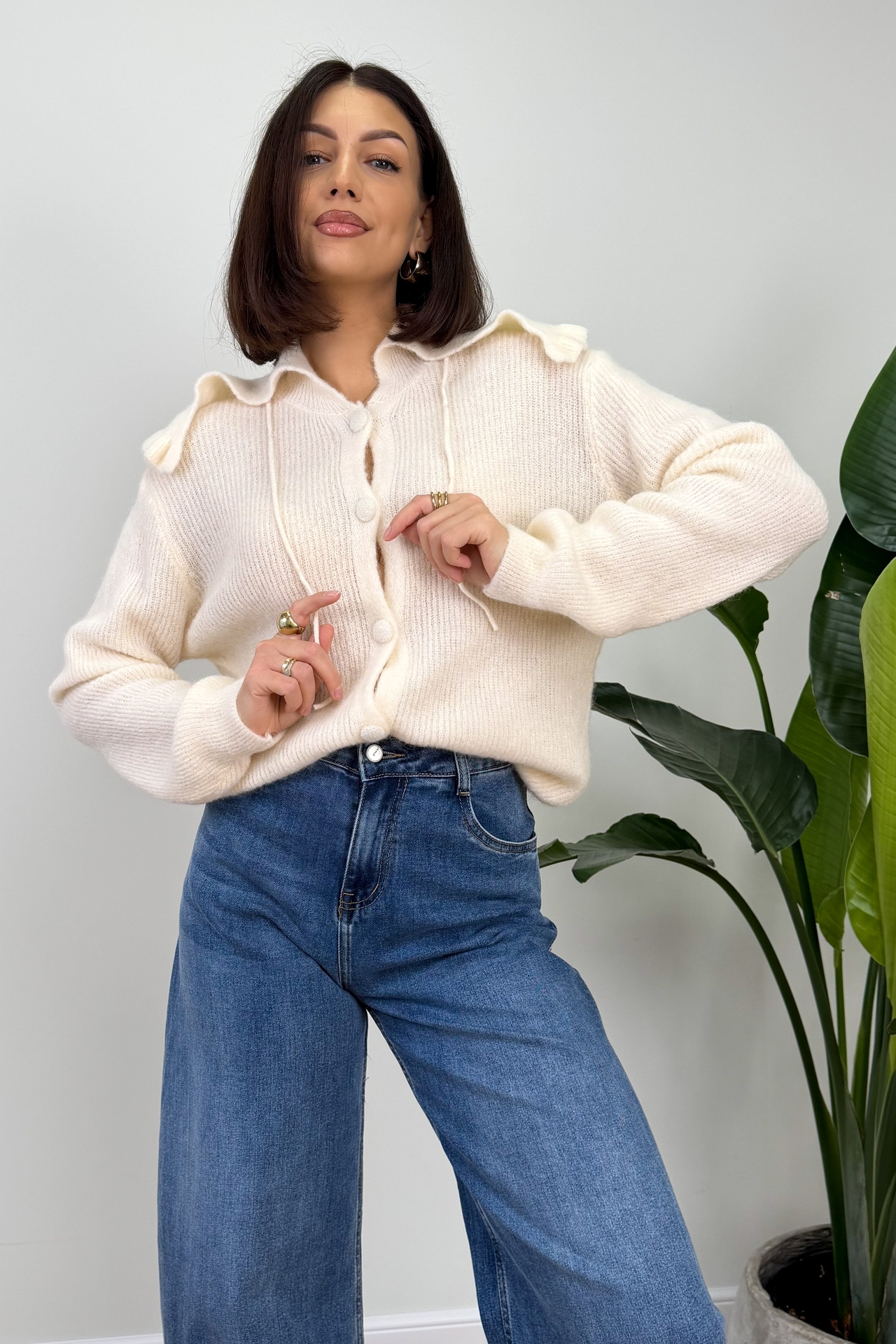 Sweter Kremowy Bianco 1