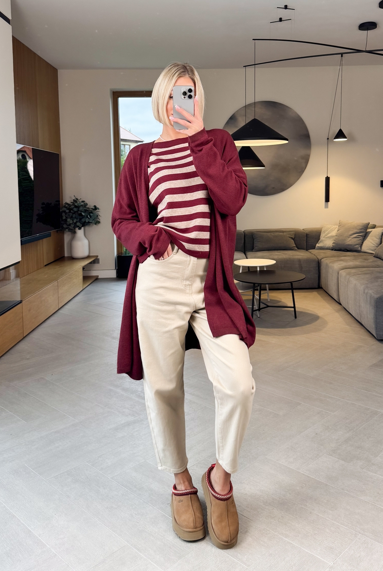 Kardigan Bordowy Soft 3