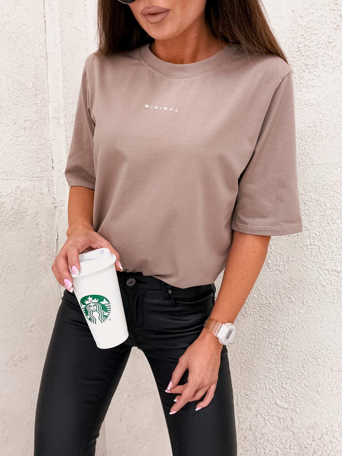 T-shirt Minimal Taupe 2