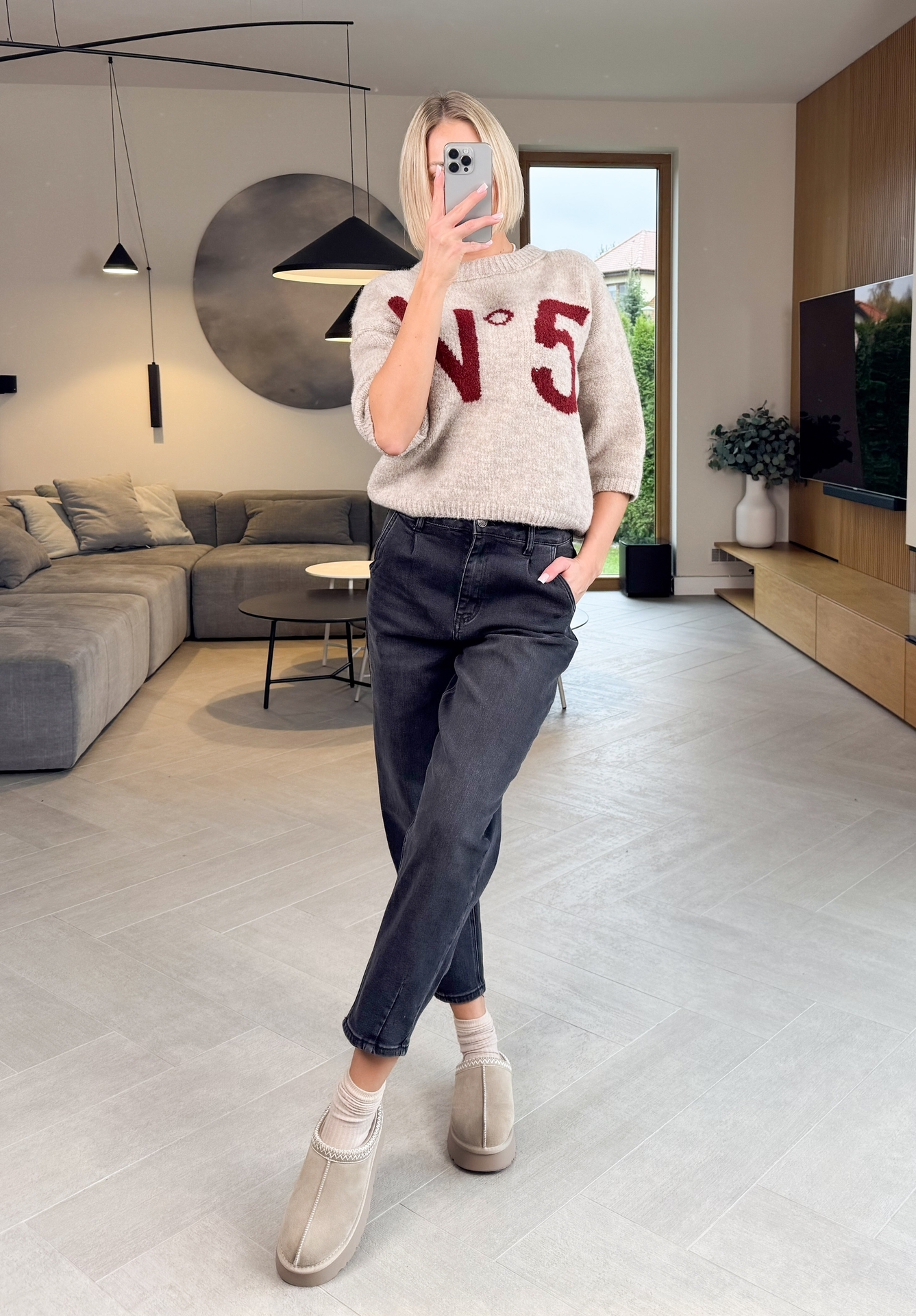 Sweter Beżowy Five 2