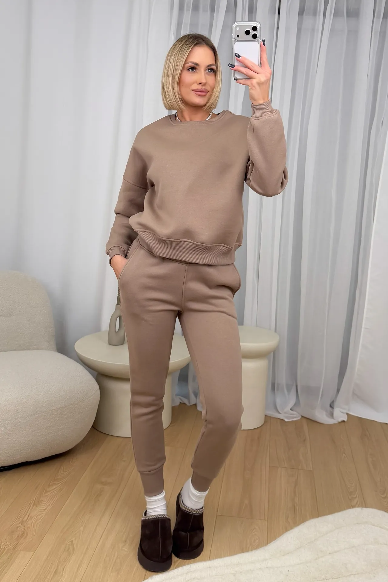 Komplet Taupe Ocieplany Comfy 2