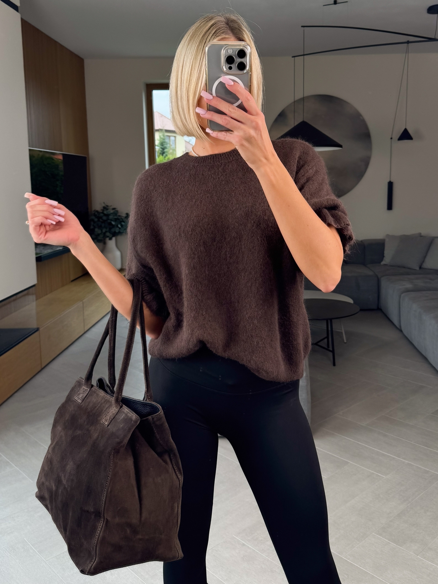 Sweter Brązowy Flounce 2