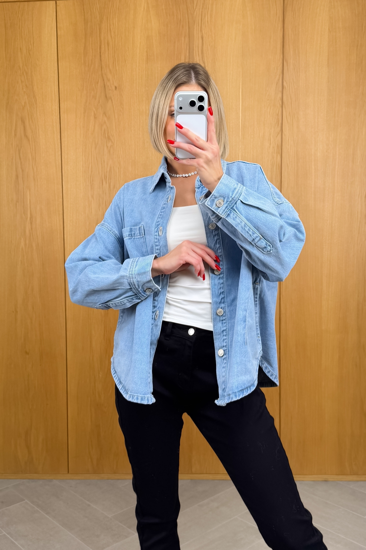 Kurtka Jeansowa Niebieska Dena 1