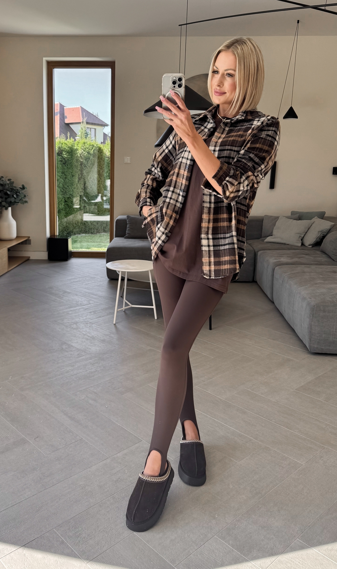 Koszula w Kratkę Brązowa Lucky 3