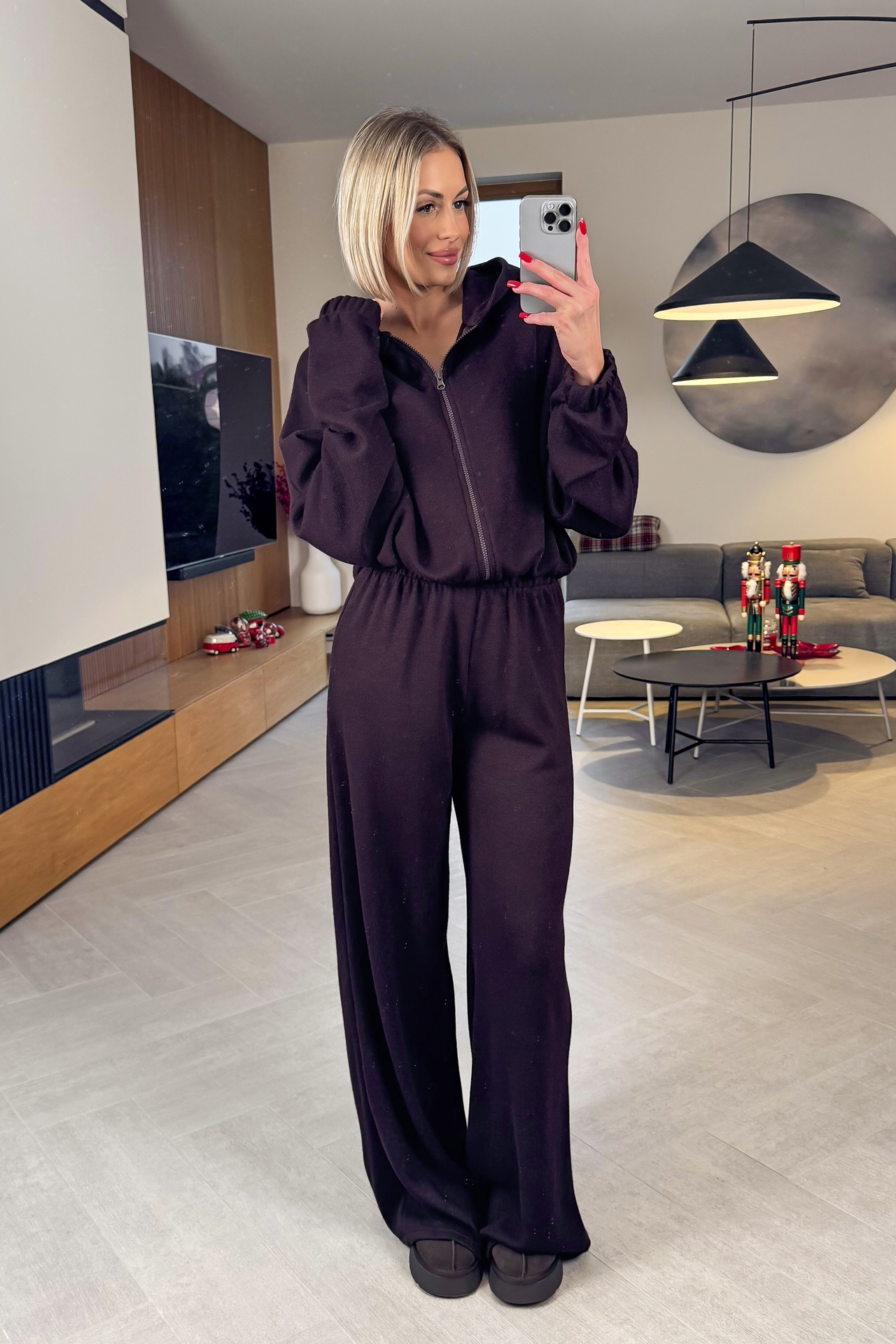 Komplet Sweterkowy Brązowy Ture 4