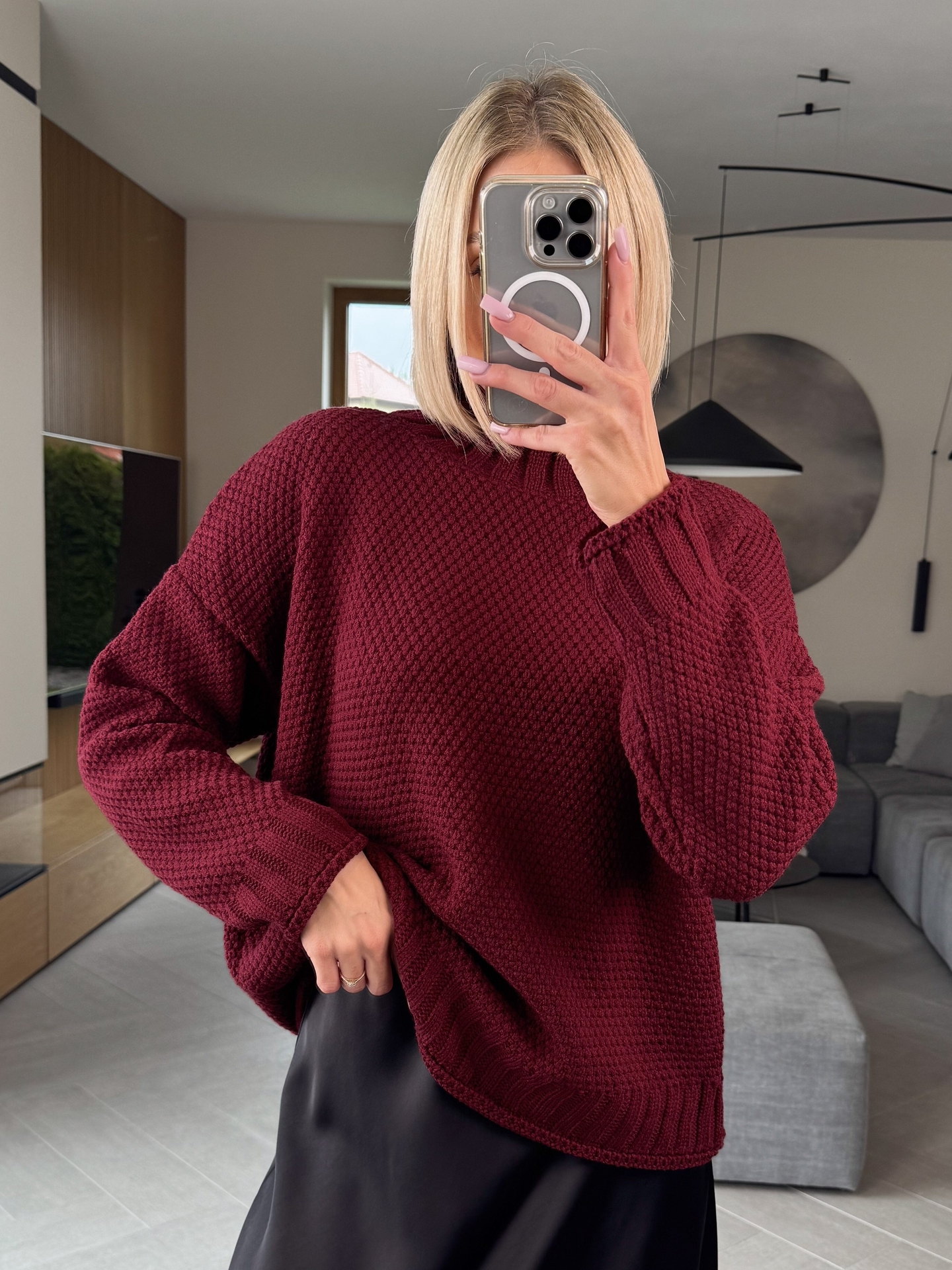 Sweter Bordowy Tirano 2