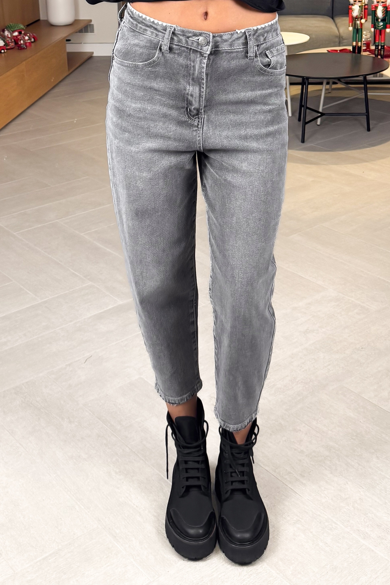 Spodnie Szare Ballon Fit 2